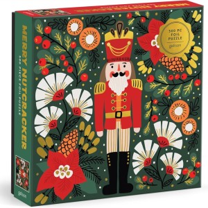 Galison: Merry Nutcracker (500) foil kerstpuzzel