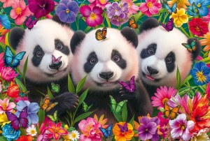 Schmidt: Panda Trio (200XL) kinderpuzzel