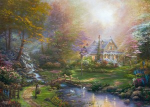 Schmidt: Thomas Kinkade - A Mother's Perfect Day (1000) puzzel
