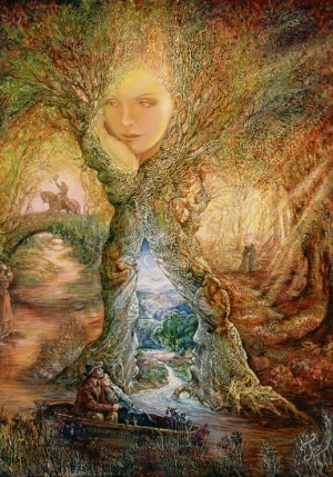 Grafika: Josephine Wall - Willow World (1000) verticale puzzel