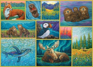 Cobble Hill: Alaskan Animals (500XL) legpuzzel