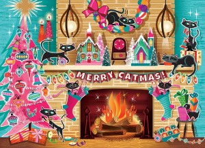 Cobble Hill: Merry Catmas (500XL) kerstpuzzel