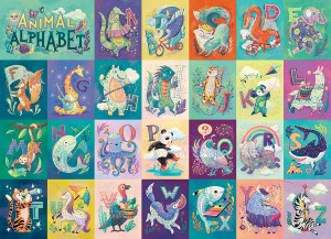 Cobble Hill: Animal Alphabet (350XL) Familypuzzel