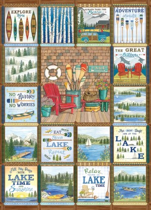 Cobble Hill: Lake Country (1000) verticale puzzel