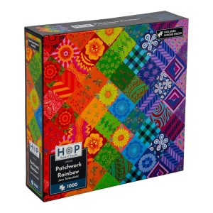 House of Puzzles: Patchwork Rainbow (1000) legpuzzel
