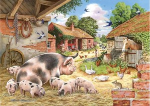 House of Puzzles: Poppy's Piglets (500BIG) legpuzzel