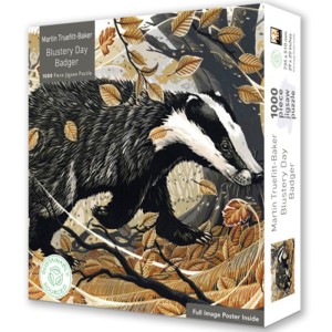 Flame Tree: Blustery Day Badger (1000) legpuzzel