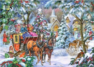 House of Puzzles: Coach Party (1000) kerstpuzzel