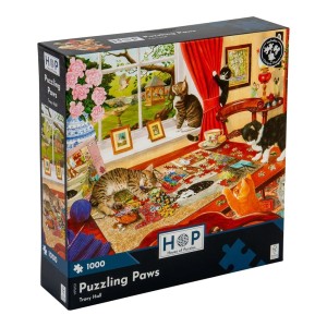 House of Puzzles: Puzzling Paws (1000) kattenpuzzel