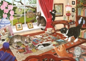 House of Puzzles: Puzzling Paws (1000) kattenpuzzel
