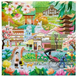 Eeboo: Seasons of Kyoto (1000) vierkante puzzel