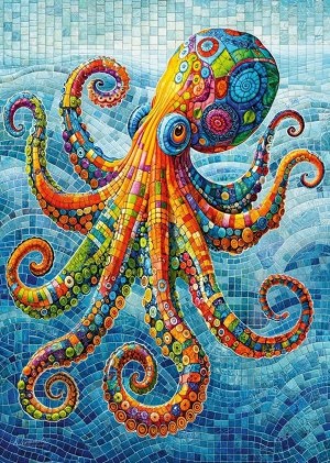 Cherry Pazzi: Splish Splash Octopus (500) verticale puzzel