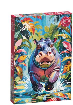 Cherry Pazzi: Happy Hippo (500) verticale puzzel