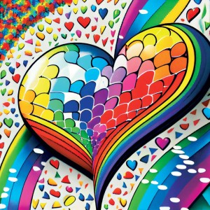 Yazz: Mosaic Heart (1023) vierkante puzzel