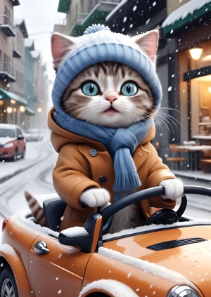 Yazz: The Driver Kitty (1000) verticale puzzel