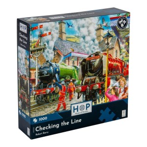 House of Puzzles: Checking the Line (1000) treinpuzzel