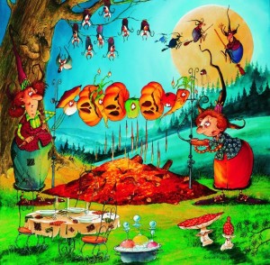 Grafika: Witch BBQ - Francois Ruyer (1024) vierkante puzzel