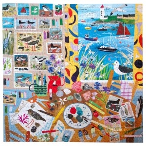 Eeboo: Seabirds (1000) vierkante puzzel