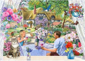 House of Puzzles: Enjoying the Garden (500BIG) legpuzzel