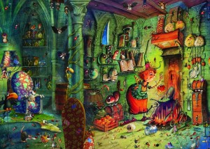 Grafika: Witch in the Kitchen - Francois Ruyer (500) legpuzzel