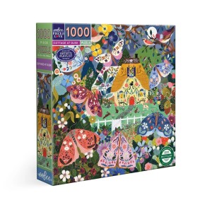 Eeboo: Cottage at Dusk (1000) vierkante puzzel