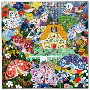 Eeboo: Cottage at Dusk (1000) vierkante puzzel