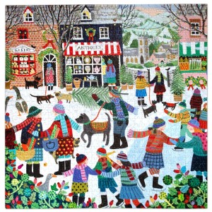Eeboo: Christmas in the Square (1000) vierkante puzzel