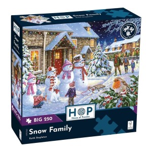 House of Puzzles: Snow Family (250BIG) kerstpuzzel