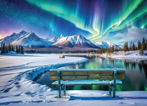 Eurographics: Aurora Borealis (1000) legpuzzel