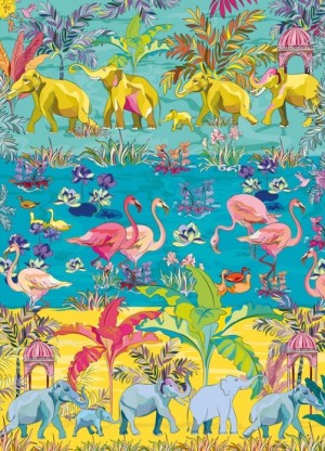 Gibsons: House of Turnowsky - Tropical Oasis (1000) verticale puzzel
