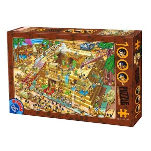 D-Toys: Building the Pyramids (1000) cartoon puzzel