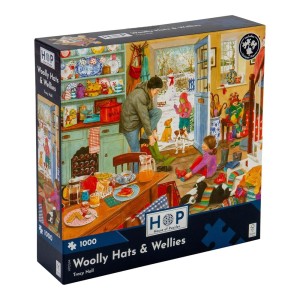 House of Puzzles: Woolly Hats and Wellies (1000) winterpuzzel
