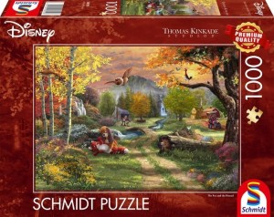 Schmidt: Thomas Kinkade - The Fox and the Hound (1000) disneypuzzel