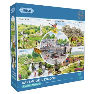 Gibsons: Dartmoor and Exmoor (1000) legpuzzel