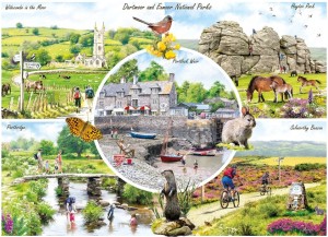 Gibsons: Dartmoor and Exmoor (1000) legpuzzel