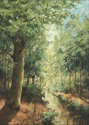 Art Revisited: Marius van Dokkum - Boslandschap (1000) verticale puzzel