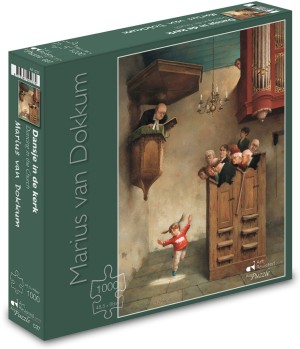 Art Revisited: Marius van Dokkum - Dansje in de Kerk (1000) verticale puzzel