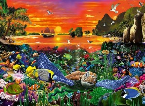 Ravensburger: Turtle in the Reef (500) legpuzzel OP = OP