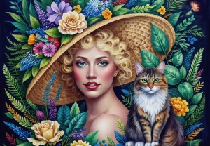 Bluebird: The Woman and the Cat (1000) legpuzzel