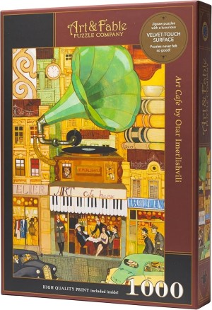 Art and Fable: Art Cafe (1000) legpuzzel SCHADE AAN DOOS OP = OP