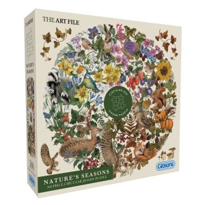 Gibsons: The Art File - Nature's Seasons (500) ronde puzzel