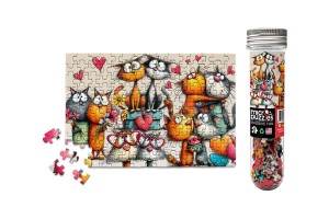 Micro Puzzles: Verliefde katjes (150) kattenpuzzel