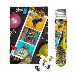 Micro Puzzles: Party Animals (150) verticale micropuzzel