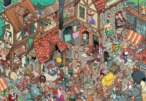 Grafika: Middle Ages (1000) cartoonpuzzel