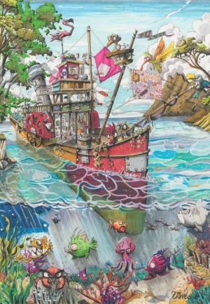 Grafika: Bird Island (1000) verticale puzzel