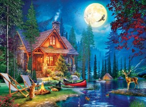Eurographics: Moon Lake Cabin (1000) legpuzzel
