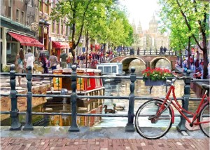 House of Puzzles: Spring in Amsterdam (1000) legpuzzel