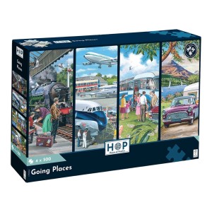 House of Puzzles: Going Places (4x500) legpuzzels