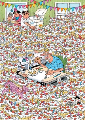 Jan van Haasteren: Expert 8 Hoera, Jan 90 jaar (500) verticale puzzel