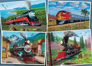 Cobble Hill: Historic Locomotives (1000) treinpuzzel